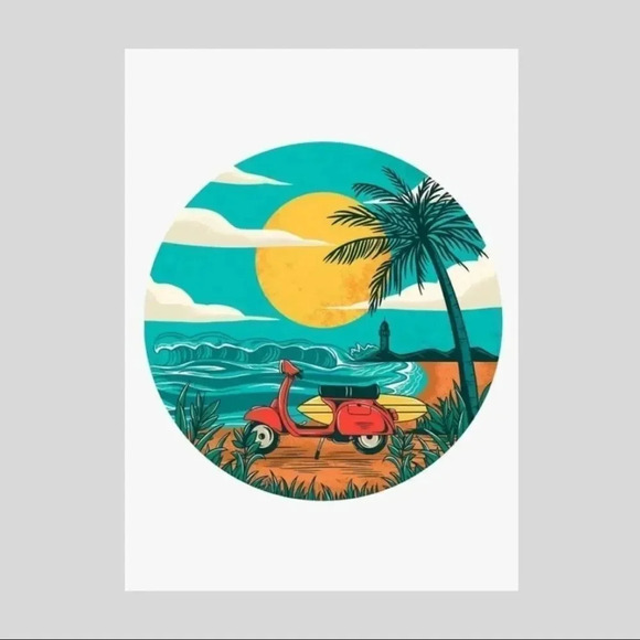 NEW! “Beach Vibes” Retro VSCO Canvas Wall Art 🌴 - Picture 4 of 5